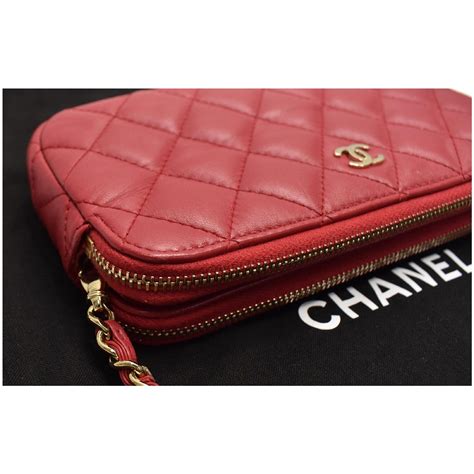 chanel zip around wallet|chanel wallet on chain real.